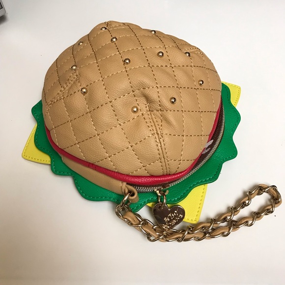 betsey johnson hamburger purse